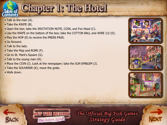 Off the Record: The Italian Affair Strategy Guide